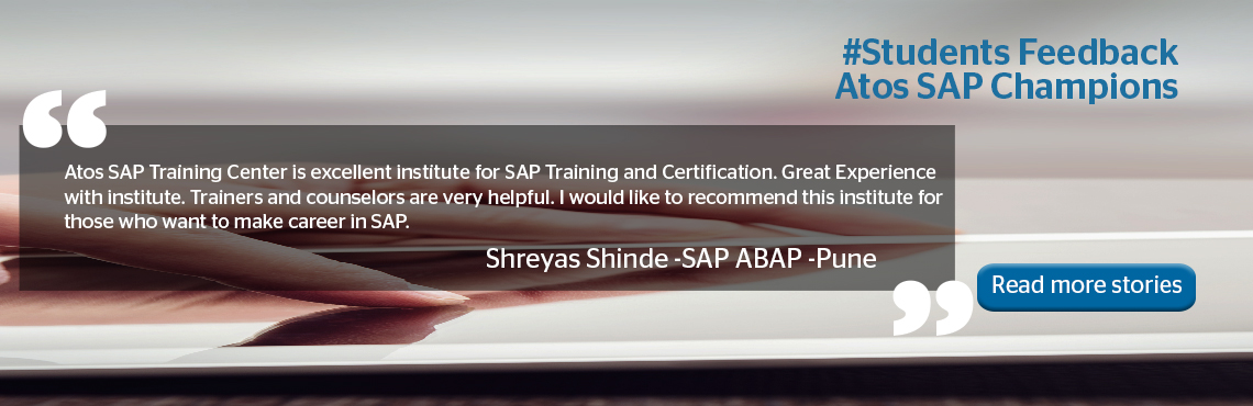 Success Stories of SAP Certified Students from Atos