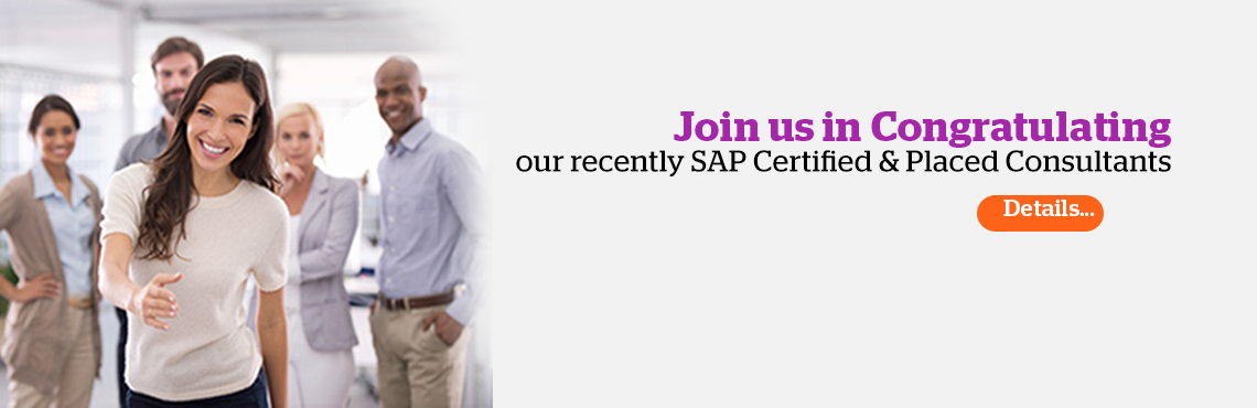 Recently SAP Certified & Placed Consultants by Atos